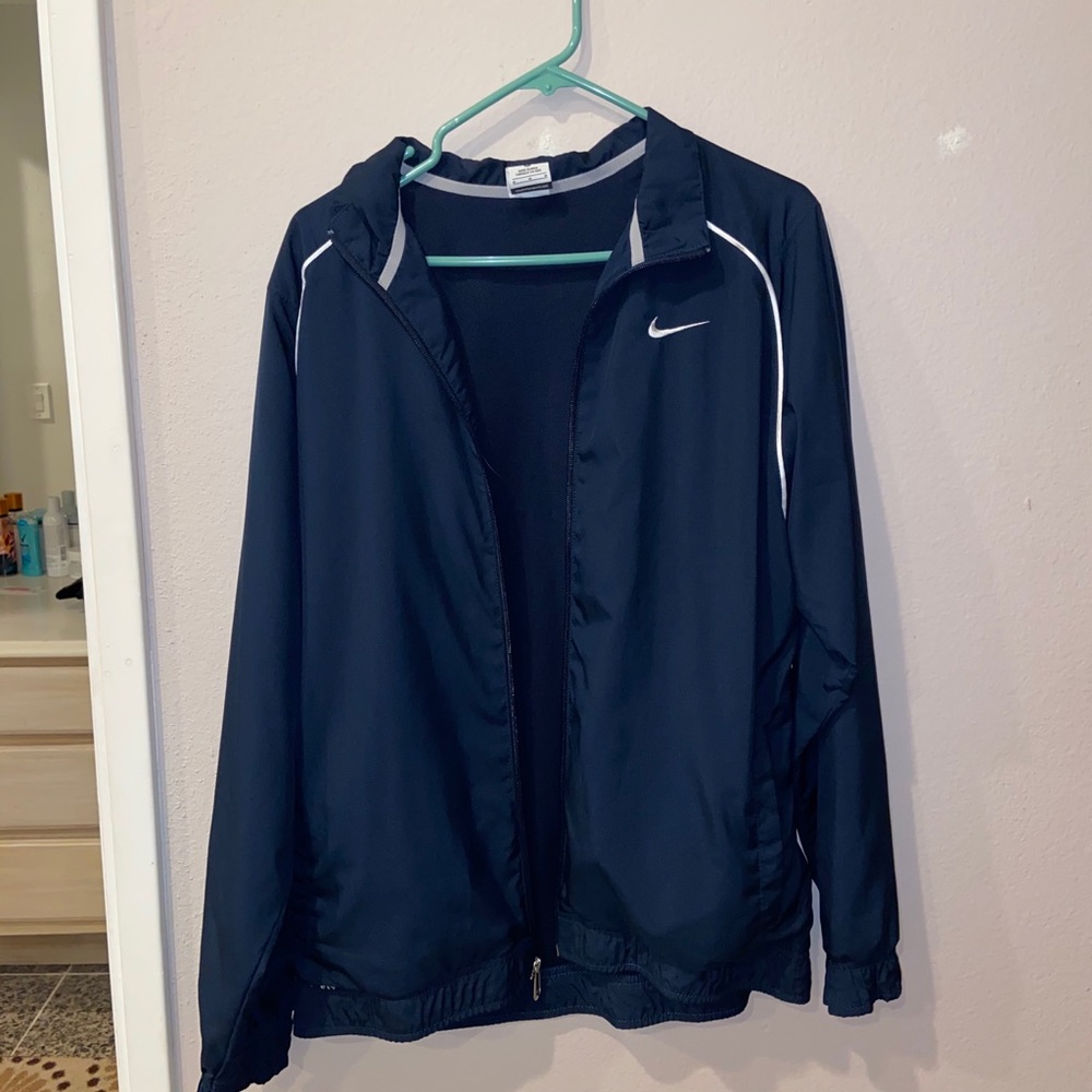 Navy Nike windbreaker